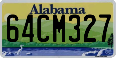 AL license plate 64CM327