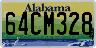 AL license plate 64CM328