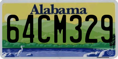 AL license plate 64CM329