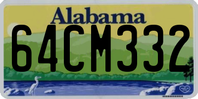 AL license plate 64CM332