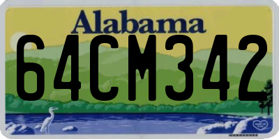 AL license plate 64CM342