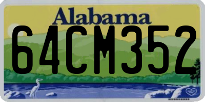 AL license plate 64CM352