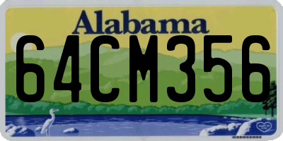 AL license plate 64CM356
