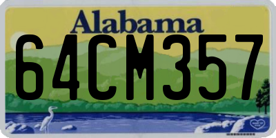 AL license plate 64CM357