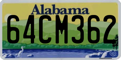 AL license plate 64CM362