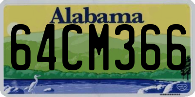 AL license plate 64CM366