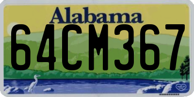 AL license plate 64CM367