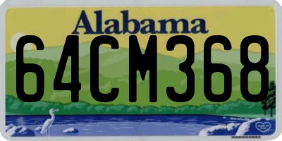 AL license plate 64CM368