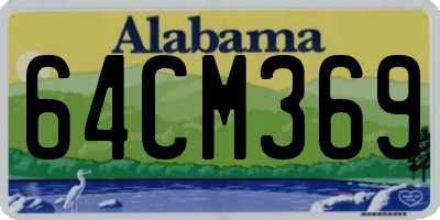 AL license plate 64CM369
