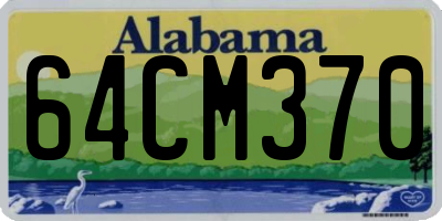 AL license plate 64CM370