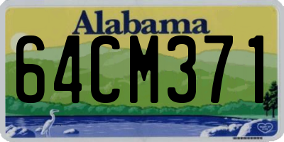 AL license plate 64CM371