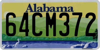 AL license plate 64CM372
