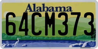 AL license plate 64CM373