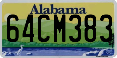 AL license plate 64CM383