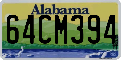 AL license plate 64CM394