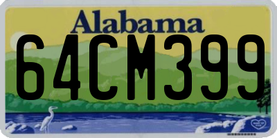 AL license plate 64CM399