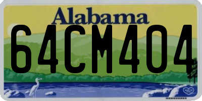 AL license plate 64CM404