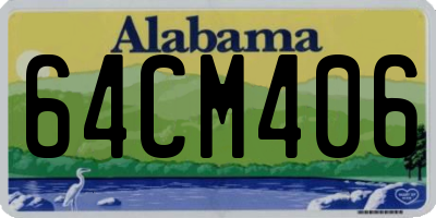 AL license plate 64CM406