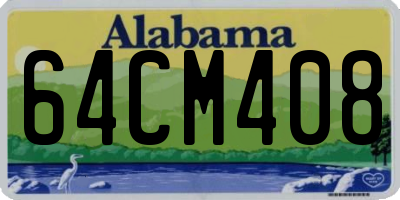 AL license plate 64CM408