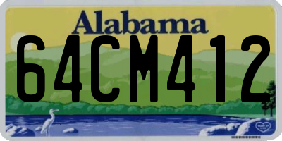 AL license plate 64CM412