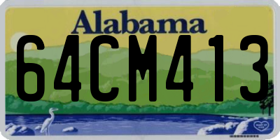 AL license plate 64CM413