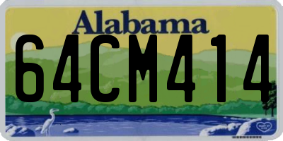 AL license plate 64CM414