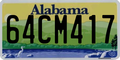 AL license plate 64CM417