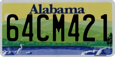 AL license plate 64CM421