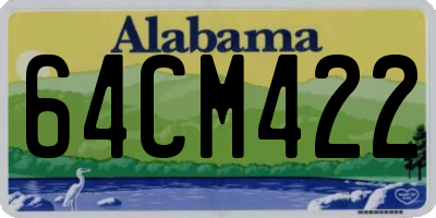 AL license plate 64CM422