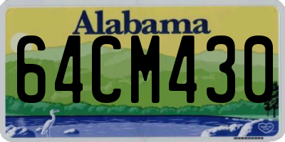 AL license plate 64CM430