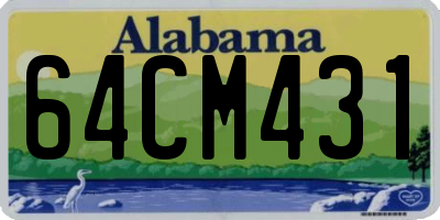 AL license plate 64CM431