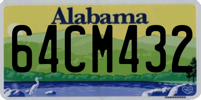 AL license plate 64CM432