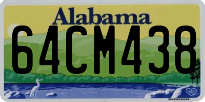 AL license plate 64CM438