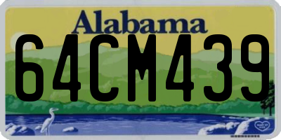 AL license plate 64CM439