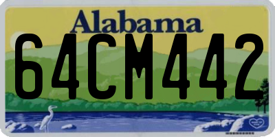 AL license plate 64CM442