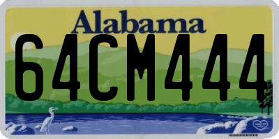 AL license plate 64CM444