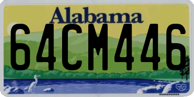 AL license plate 64CM446