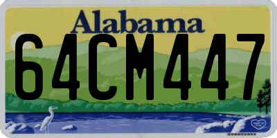 AL license plate 64CM447