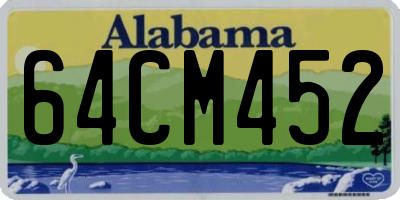 AL license plate 64CM452