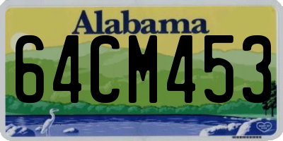 AL license plate 64CM453