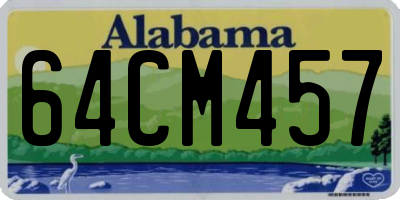 AL license plate 64CM457