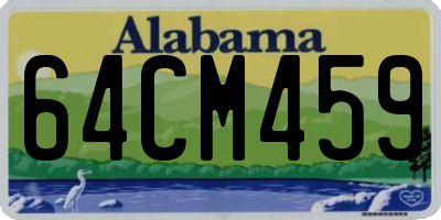 AL license plate 64CM459