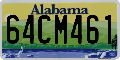 AL license plate 64CM461