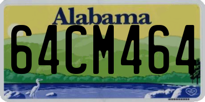 AL license plate 64CM464