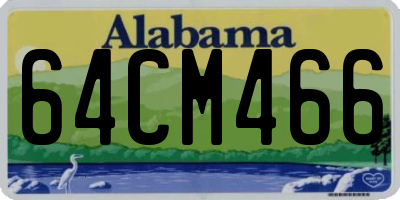 AL license plate 64CM466