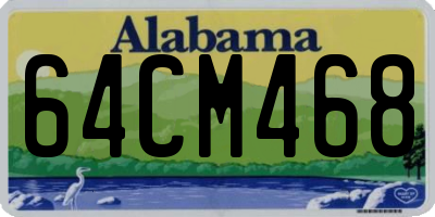 AL license plate 64CM468
