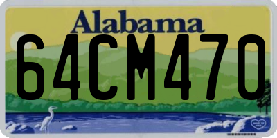 AL license plate 64CM470
