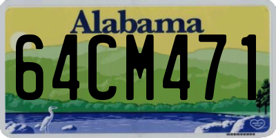 AL license plate 64CM471