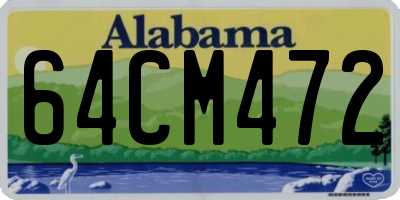AL license plate 64CM472
