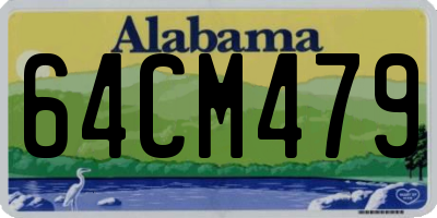 AL license plate 64CM479